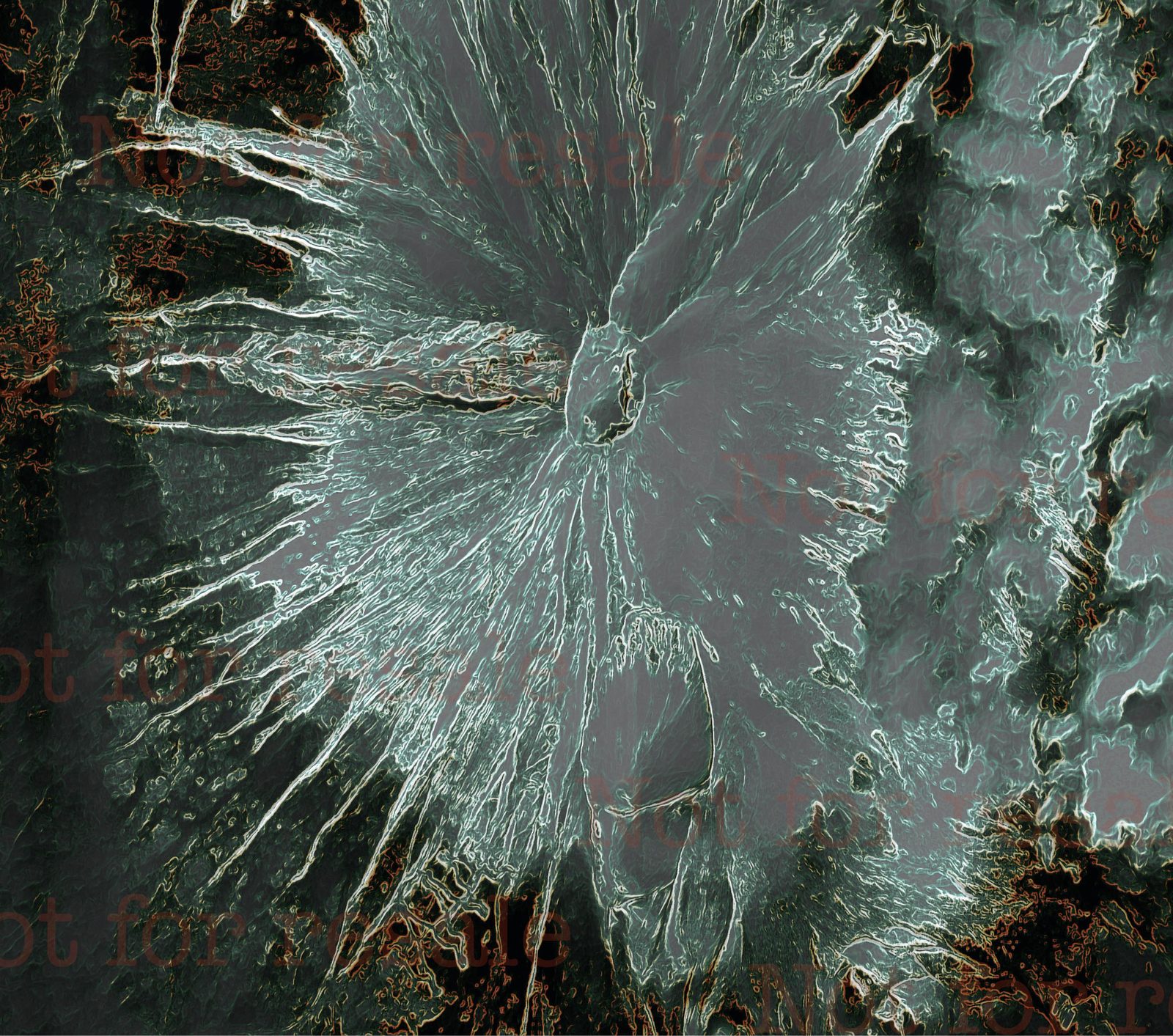 Ice over Fire — satellite art of Mount Fujisan